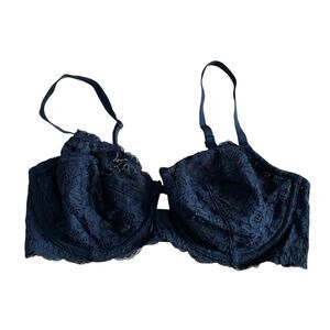 NEW‎ Secret Body By Victoria Demi Bra Size 34DD Floral Black Lace